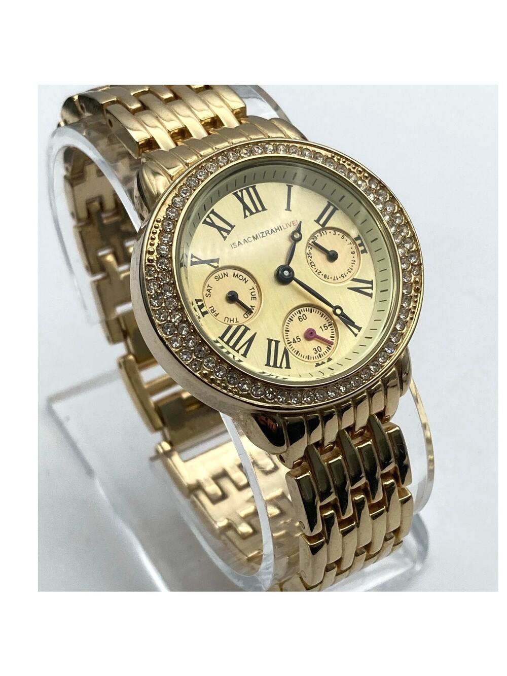 Women's Chronograph Isaac Mizrahi Live Watch 36mm - Fresh Battery - Wrist 6.75